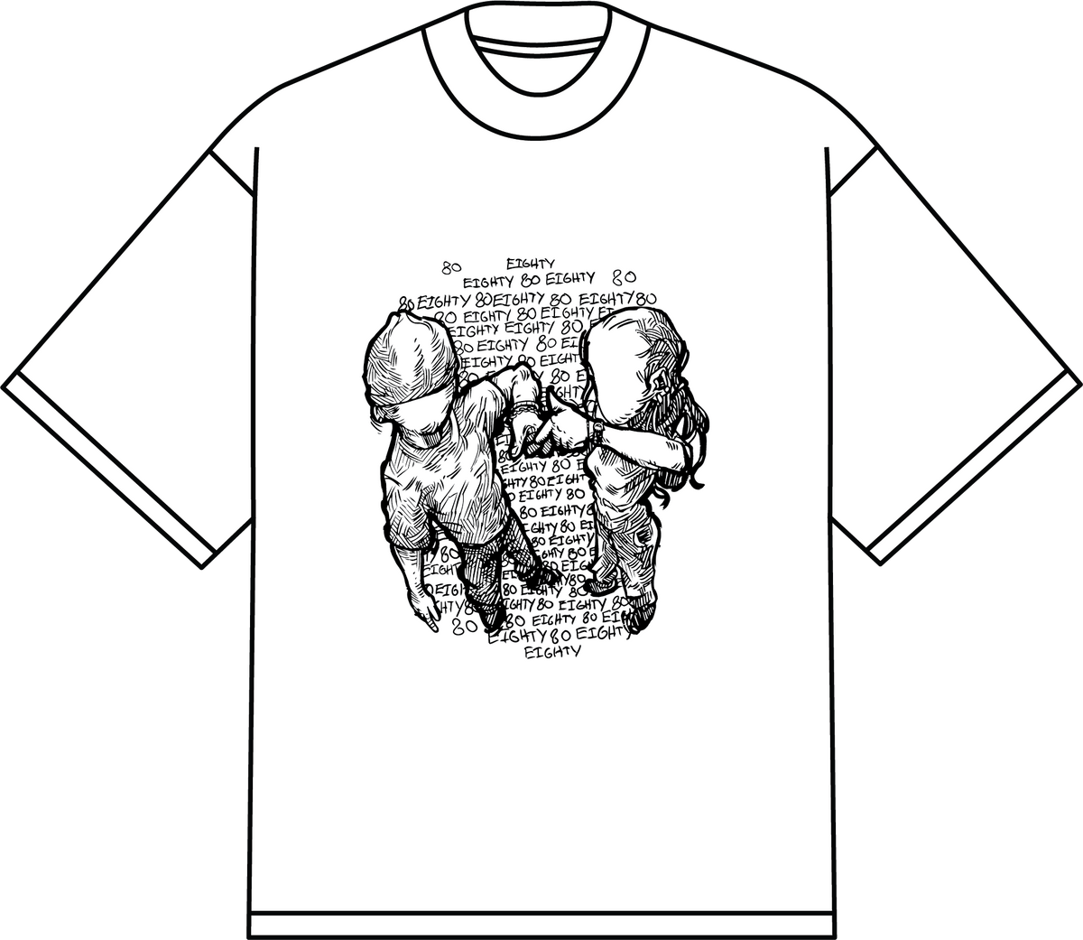 EIGHTY'S 1ST BIRTHDAY T-SHIRT
